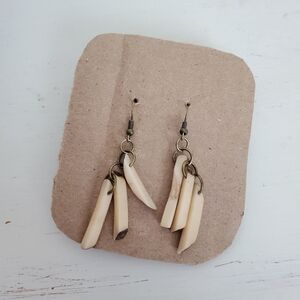 Handmade Primitive Dangle Earrings